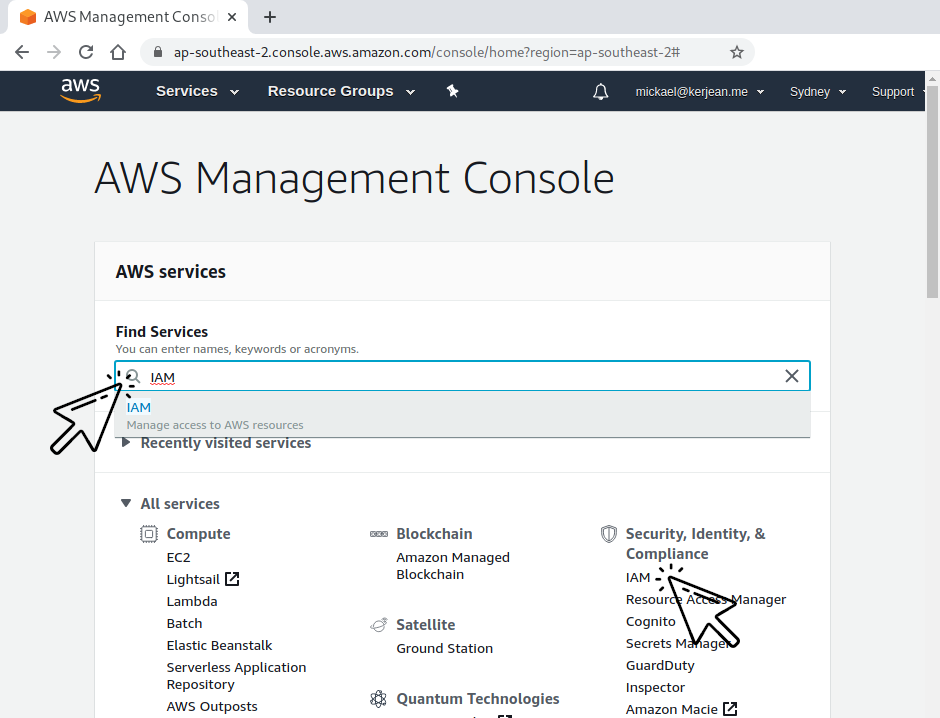 how to find aws access key id